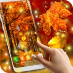 autumn leaves live wallpaper android application logo